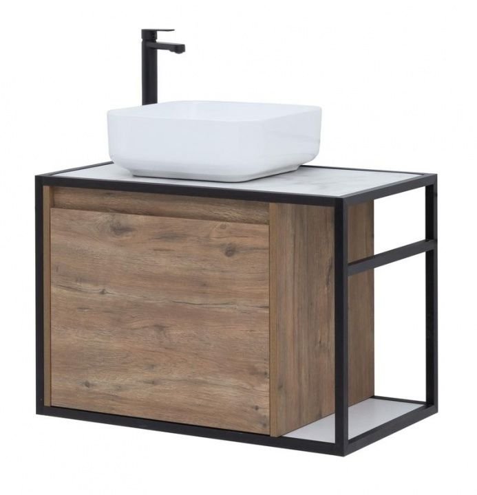 Тумба под раковину Aquanet Nova Lite Loft 75 L дуб рустикальный Тумба под раковину Aquanet Nova Lite Loft 75 L дуб рустикальный