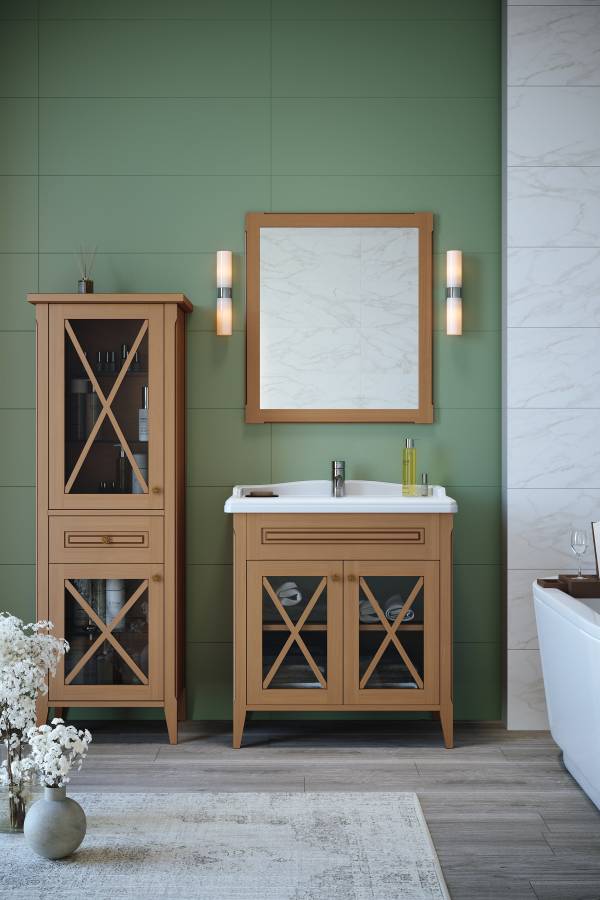 Тумба под раковину Creto Vetra 80, цвет орех Тумба под раковину Creto Vetra 80, цвет орех