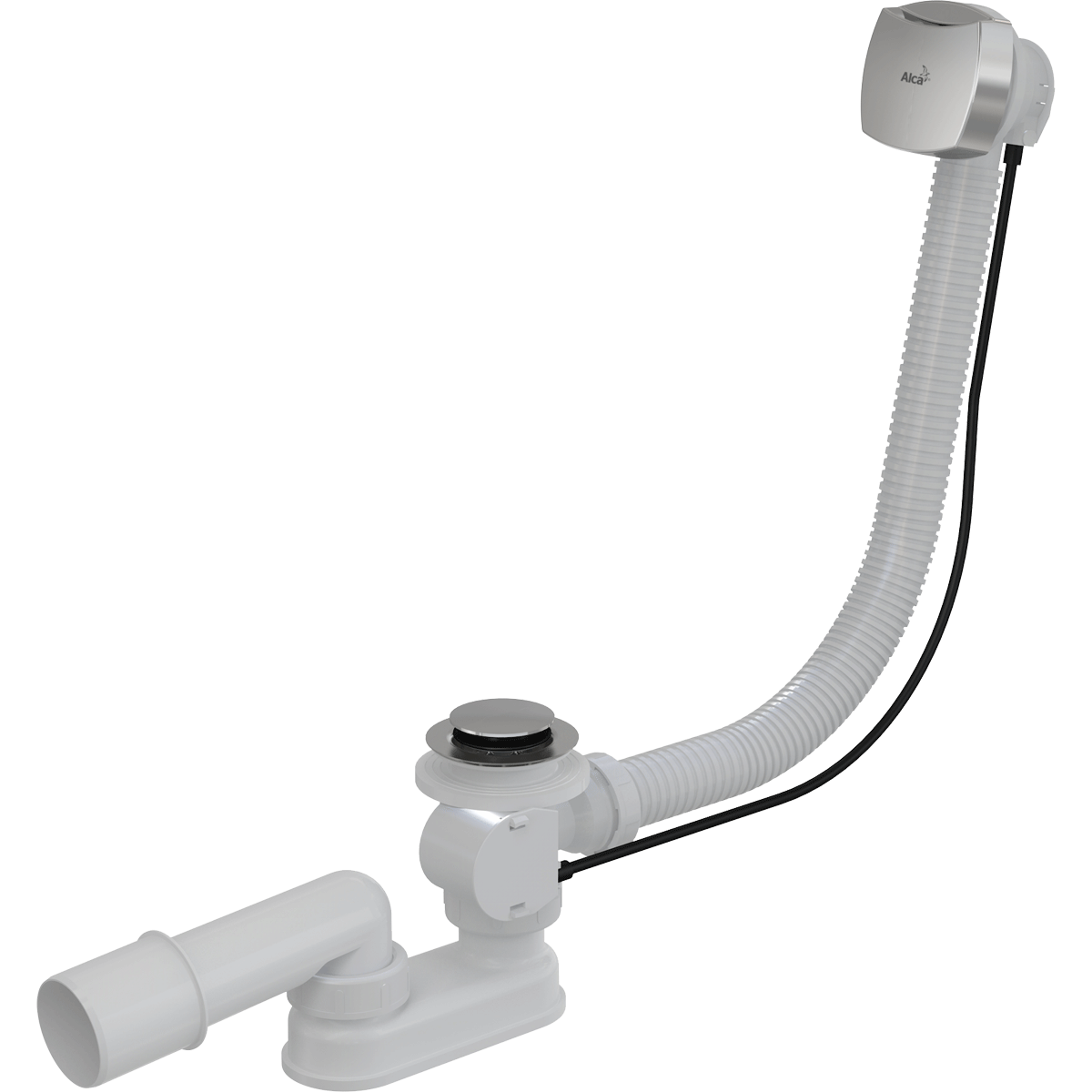 Сифон для ванны автомат комплект металл, aрт.A55K NEW-80 Сифон для ванны автомат комплект металл, aрт.A55K NEW-80