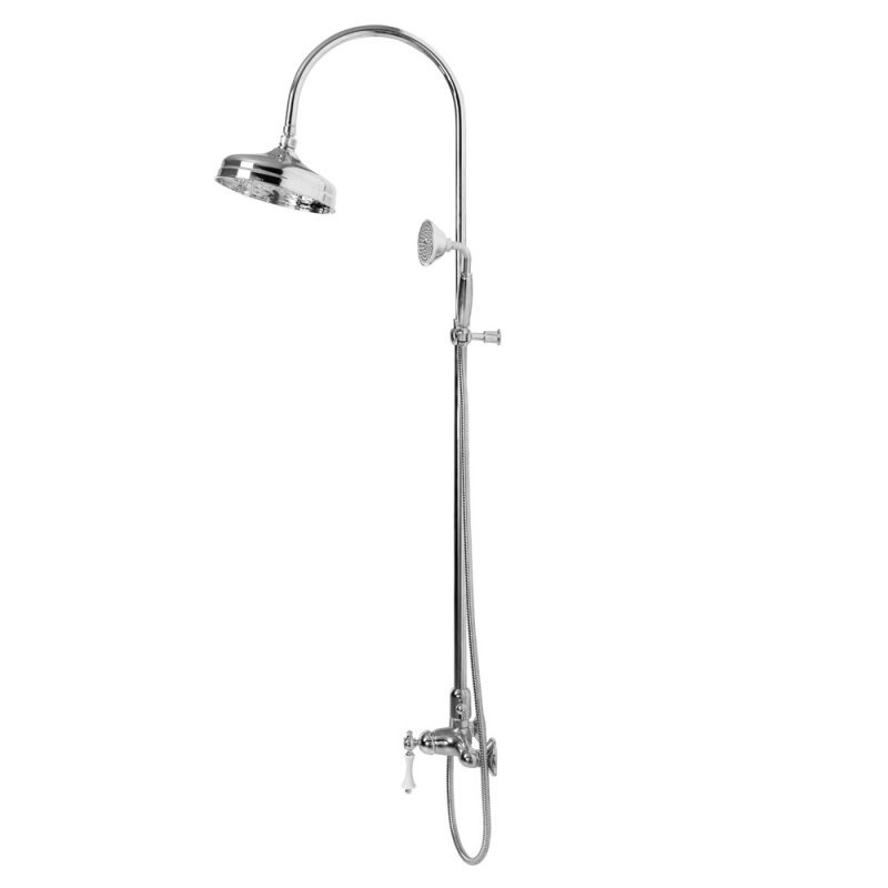 MARGOT-CD-02-M Душевая колонна со смесителем, верхним и ручным душем бронза, ручка бронза MARGOT-CD-02-M Душевая колонна со смесителем, верхним и ручным душем бронза, ручка бронза