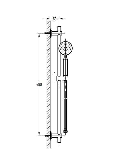 ECO-SD-BORO Душевой гарнитур, брашированное золото ECO-SD-BORO Душевой гарнитур, брашированное золото