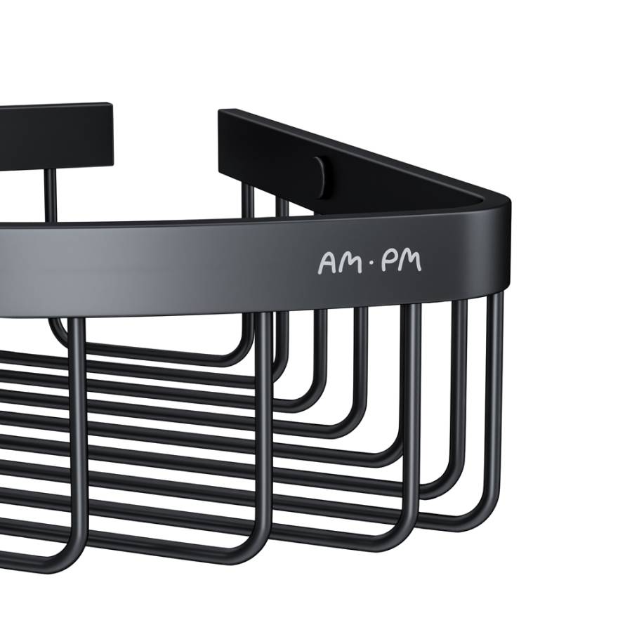 A7452222 Sense L Корзина для душа угловая двухъярусная, черный A7452222 Sense L Корзина для душа угловая двухъярусная, черный