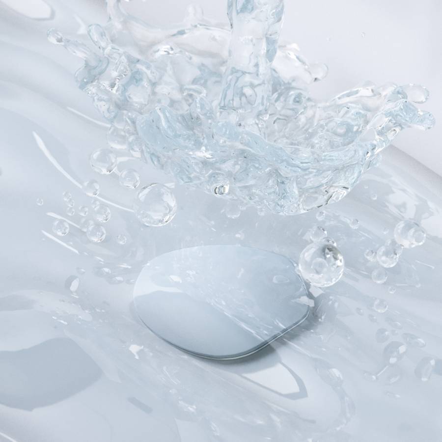 210600200 Option, универсальный донный клапан, Белый глянцевый 210600200 Option, универсальный донный клапан, Белый глянцевый