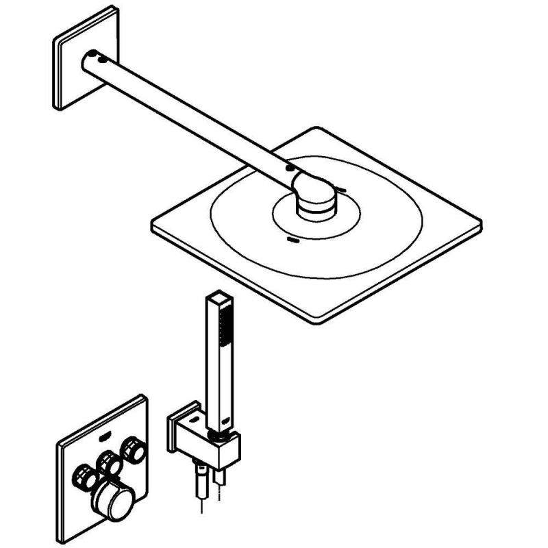 Душевая система Grohe SmartControl Concealed 34712000 хром Душевая система Grohe SmartControl Concealed 34712000 хром