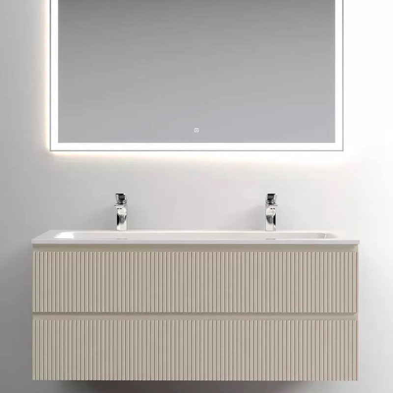 Тумба подвесная SANCOS Snob T 1195х445х500, c двумя ящиками оснащенными доводчиками, Beige Soft, арт.SNT120CE Тумба подвесная SANCOS Snob T 1195х445х500, c двумя ящиками оснащенными доводчиками, Beige Soft, арт.SNT120CE