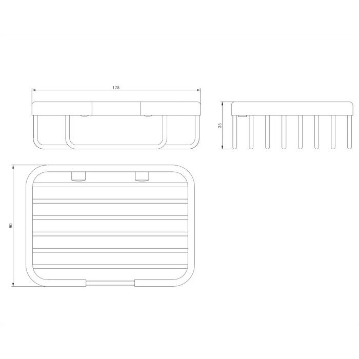 Полка-корзинка для душа OMNIRES 12,5 см UN3624CR (хром) Полка-корзинка для душа OMNIRES 12,5 см UN3624CR (хром)