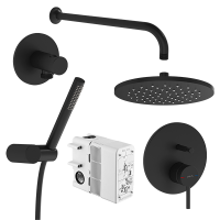Набор встроенной душевой системы Origin,
матовый черный Набор встроенной душевой системы Origin,
матовый черный