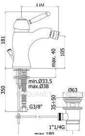 Смеситель для биде Paffoni Giorgia GI135CR