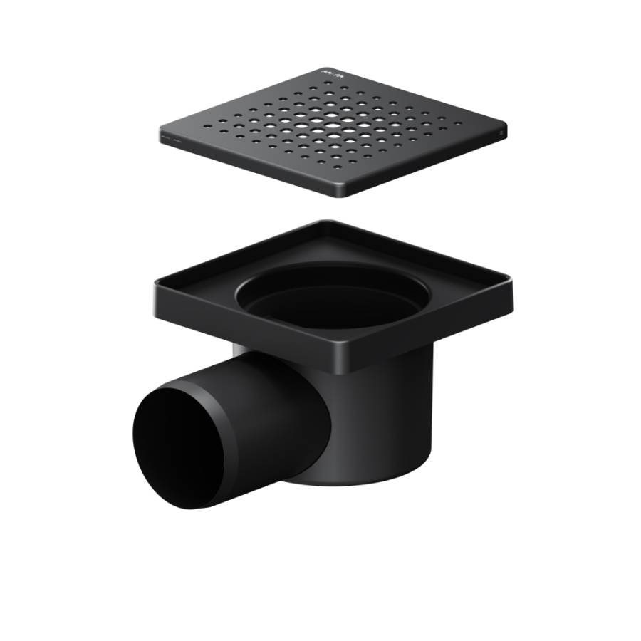 W02BD-P11-010-01BM PrimeFlow Трап для душа точечный мокрый затвор Cut Gradient 10см цвет черн мат W02BD-P11-010-01BM PrimeFlow Трап для душа точечный мокрый затвор Cut Gradient 10см цвет черн мат