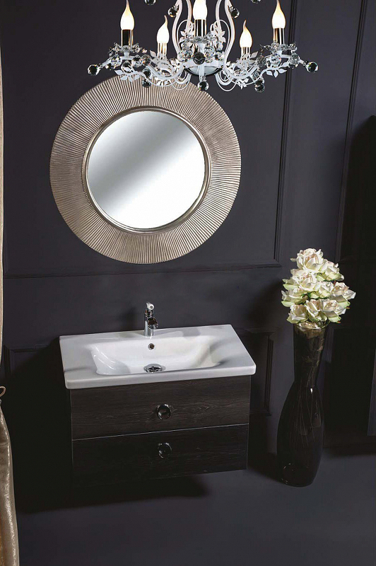 Тумба 80см*43,5 BLACK WOOD (керам.моноблок) 830-080-BW Boheme Тумба 80см*43,5 BLACK WOOD (керам.моноблок) 830-080-BW Boheme