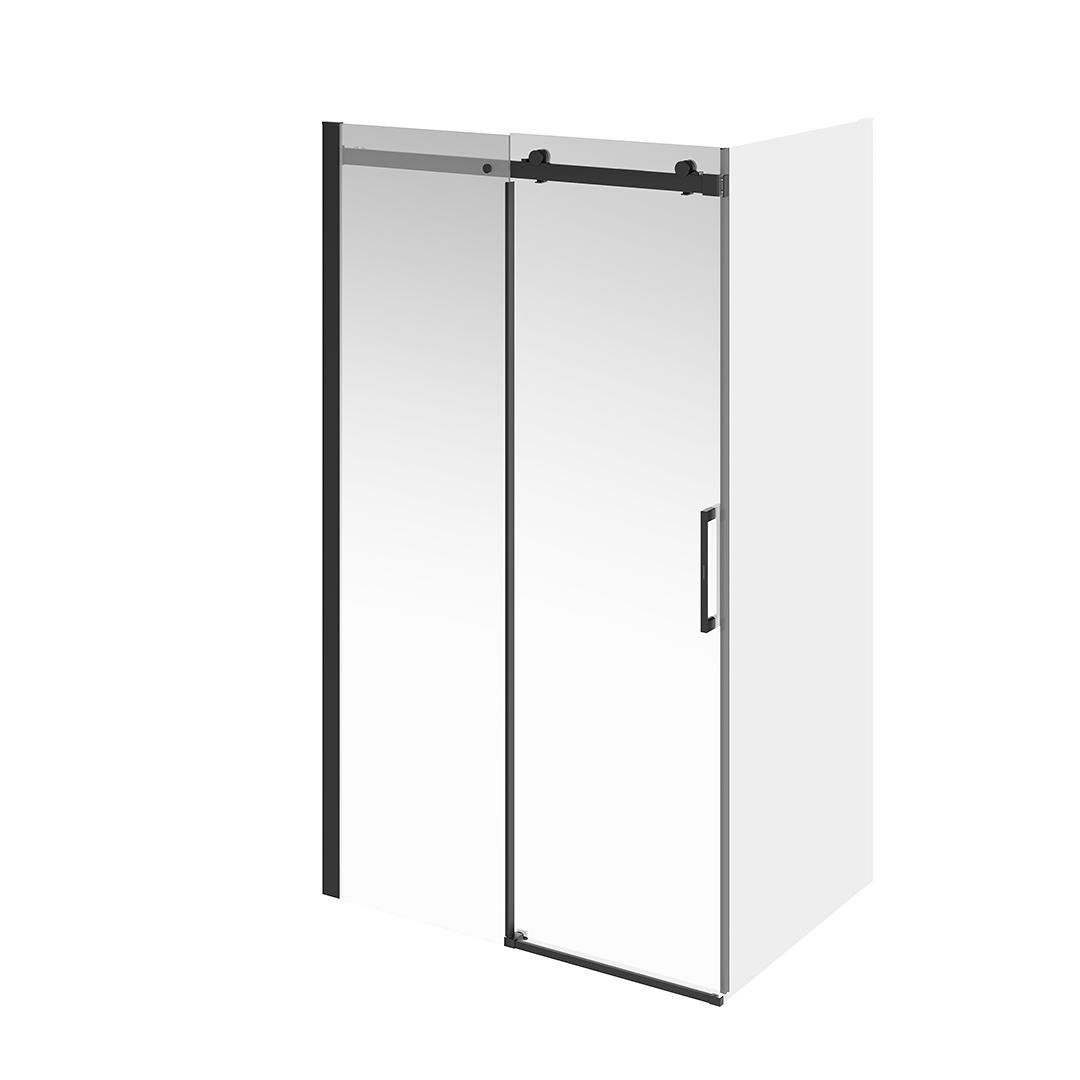 Душевая дверь CRISTALLO, раздвижная с функцией soft close, 120х210, матовый черный Душевая дверь CRISTALLO, раздвижная с функцией soft close, 120х210, матовый черный