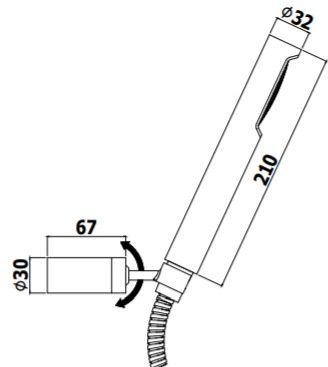Душевой гарнитур Paffoni Master ZDUP036NKN никель черный брашированный