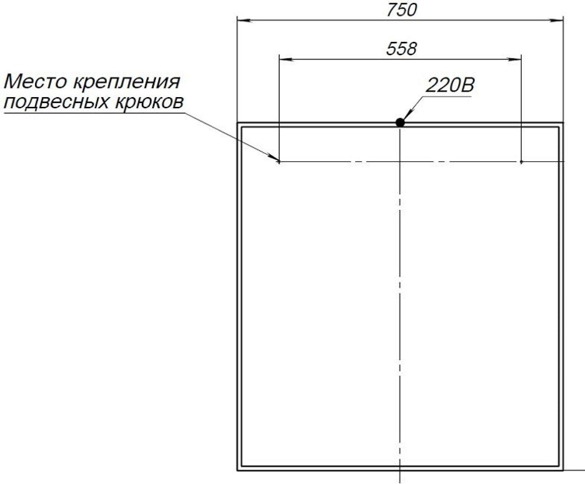 Зеркало Aquanet Nova Lite 75 дуб рошелье LED Зеркало Aquanet Nova Lite 75 дуб рошелье LED