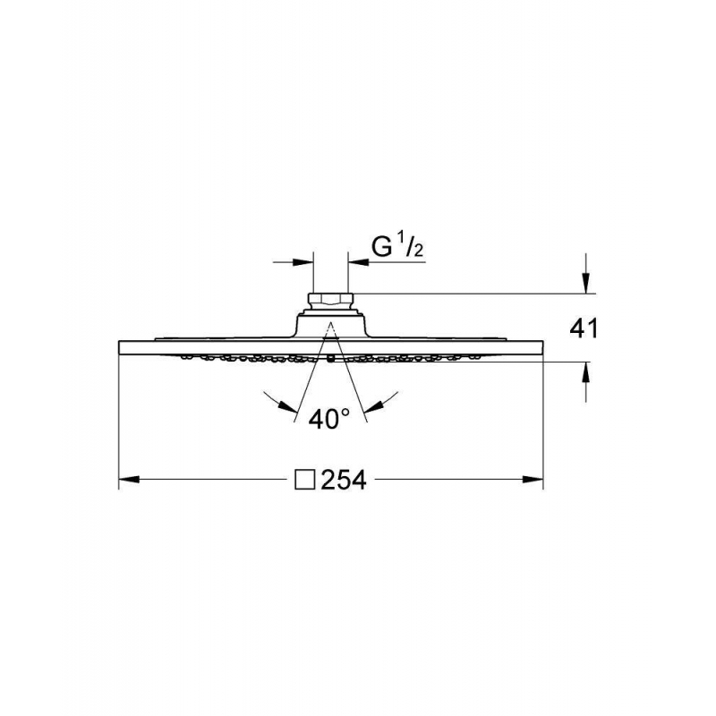Верхний душ GROHE Rainshower F-series 10", хром (27271000) Верхний душ GROHE Rainshower F-series 10", хром (27271000)
