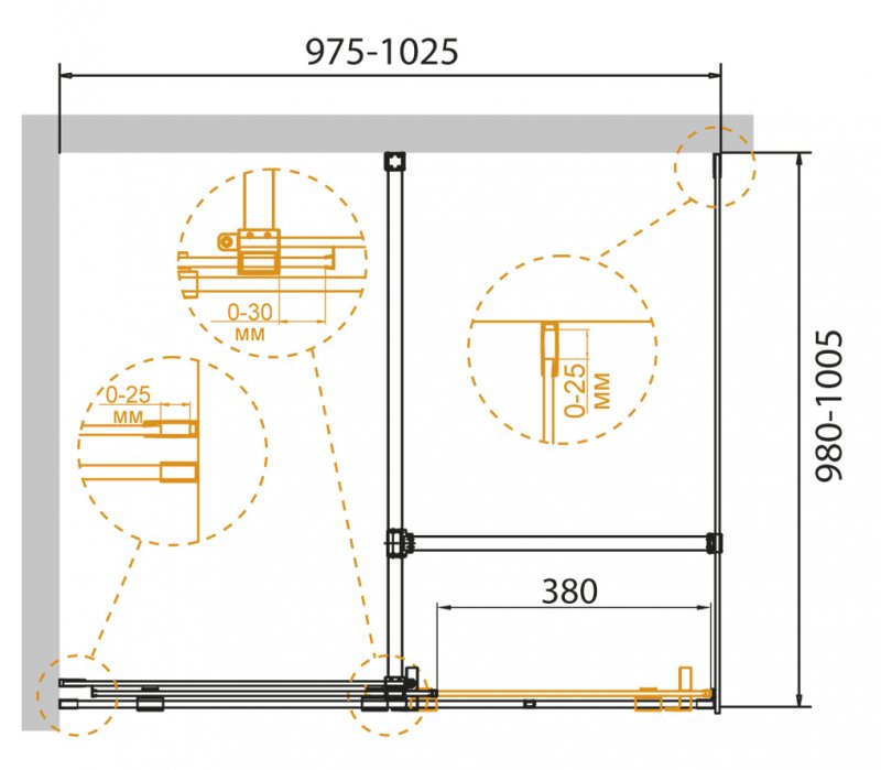 STREAM-AH-1-120/100-C-Cr Душевой уголок STREAM-AH-1-120/100-C-Cr Душевой уголок