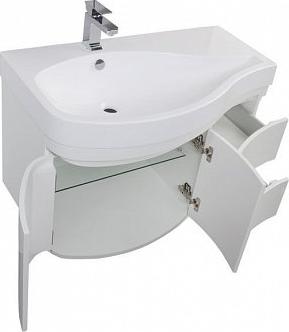 Тумба с раковиной Aquanet Сопрано 95 L белый (2 дверцы 2 ящика) Тумба с раковиной Aquanet Сопрано 95 L белый (2 дверцы 2 ящика)