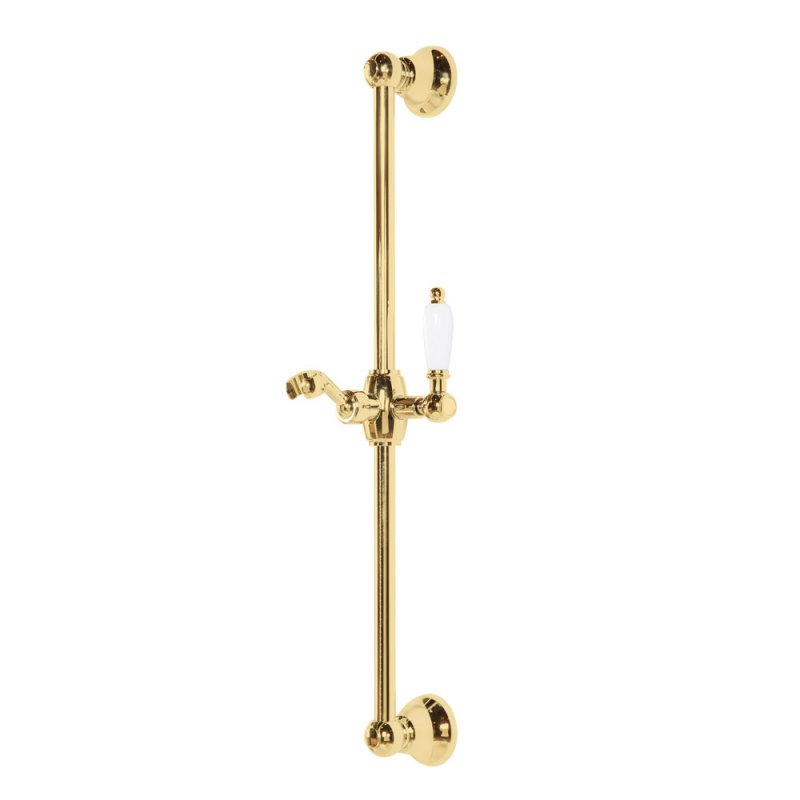 CZR-U-S-01-Bi Душевая штанга для ручного душа, ручка белая, исполнение хром CZR-U-S-01-Bi Душевая штанга для ручного душа, ручка белая, исполнение хром