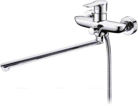 RENO Смеситель для ванны и душа с длинным изливом  REN-VDLM-CRM RENO Смеситель для ванны и душа с длинным изливом  REN-VDLM-CRM