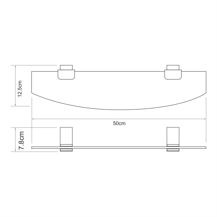 Abens K-3224 Полка стеклянная Abens K-3224 Полка стеклянная