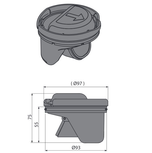 Гидрозатвор комбинированный SMART Гидрозатвор комбинированный SMART