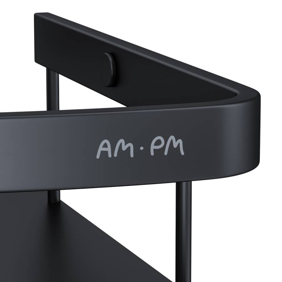 A7454222 Sense L Полка для душа угловая двухъярусная, черный A7454222 Sense L Полка для душа угловая двухъярусная, черный