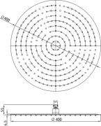 Верхний душ 3D круглый RGW SP-81, RGW 21148140-01 Верхний душ 3D круглый RGW SP-81, RGW 21148140-01