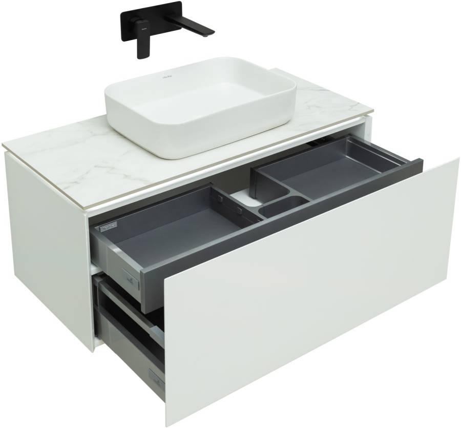 Тумба под раковину Allen Brau Infinity 100 1.21004.WM белый матовый Тумба под раковину Allen Brau Infinity 100 1.21004.WM белый матовый