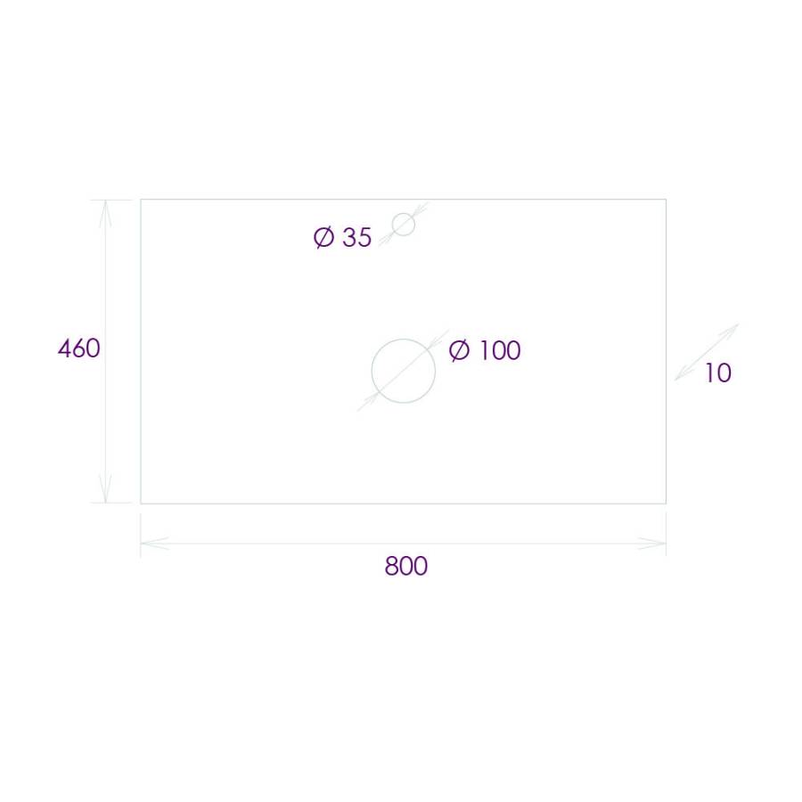 Столешница к тумбе Onika Алеста 80 камень светлый Столешница к тумбе Onika Алеста 80 камень светлый