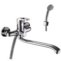 Смеситель Rossinka B35-34 для ванны универсальный с S-образным изливом