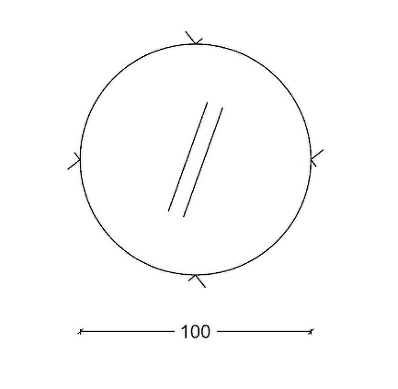 Зеркало Vallessi круглое черная рама, 100см 545-100-B Boheme Зеркало Vallessi круглое черная рама, 100см 545-100-B Boheme