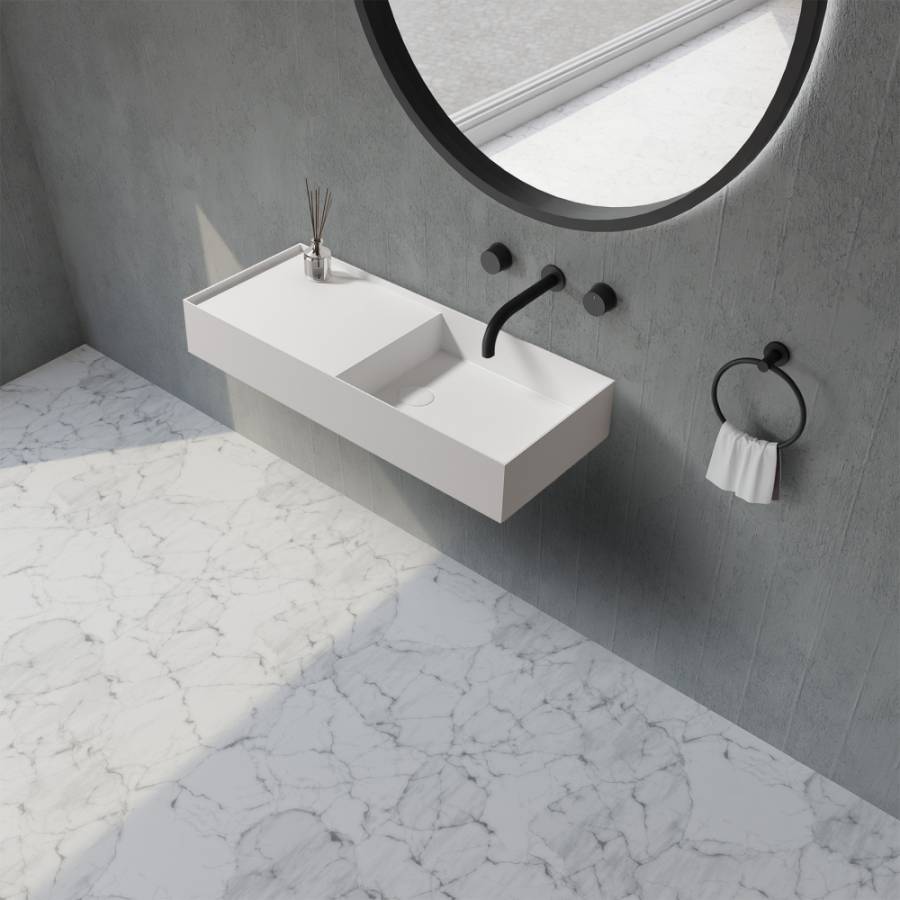 Раковина подвесная ABBER Stein AS2648 белая матовая Раковина подвесная ABBER Stein AS2648 белая матовая