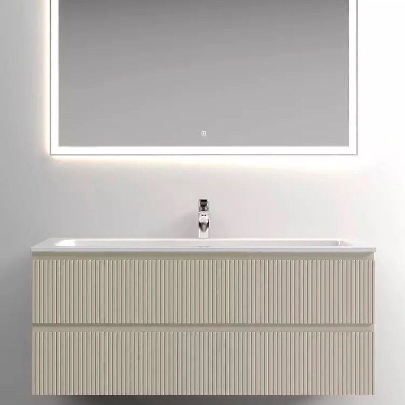 Тумба подвесная SANCOS Snob T 1195х445х500, c двумя ящиками оснащенными доводчиками, Beige Soft, арт.SNT120CE Тумба подвесная SANCOS Snob T 1195х445х500, c двумя ящиками оснащенными доводчиками, Beige Soft, арт.SNT120CE