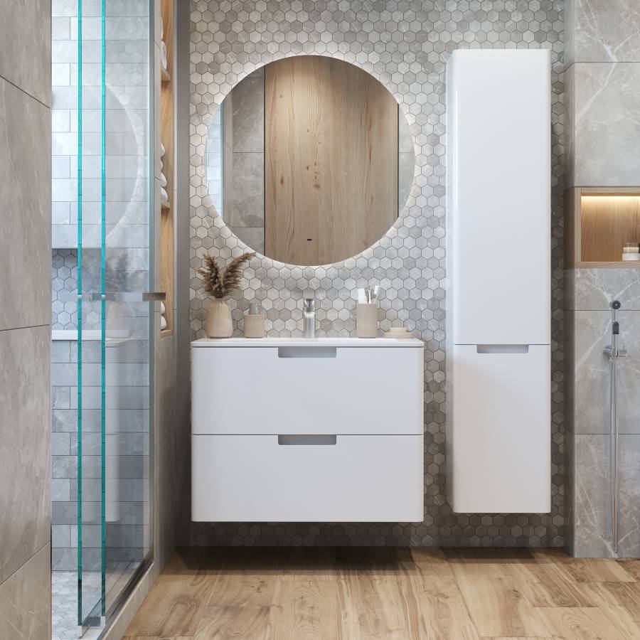 Тумба с раковиной Creto Bravo White 100 см Тумба с раковиной Creto Bravo White 100 см