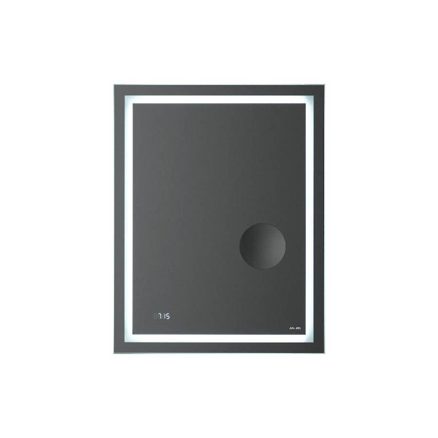 M91AMOX0553WG Универсальное зеркало с контурной Led-подсветкой, часами и косметическим зеркалом, 55 M91AMOX0553WG Универсальное зеркало с контурной Led-подсветкой, часами и косметическим зеркалом, 55