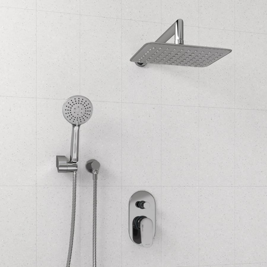 A14031 Встраиваемый комплект для душа с верхней душевой насадкой и лейкой Wasserkraft A14031 Встраиваемый комплект для душа с верхней душевой насадкой и лейкой Wasserkraft