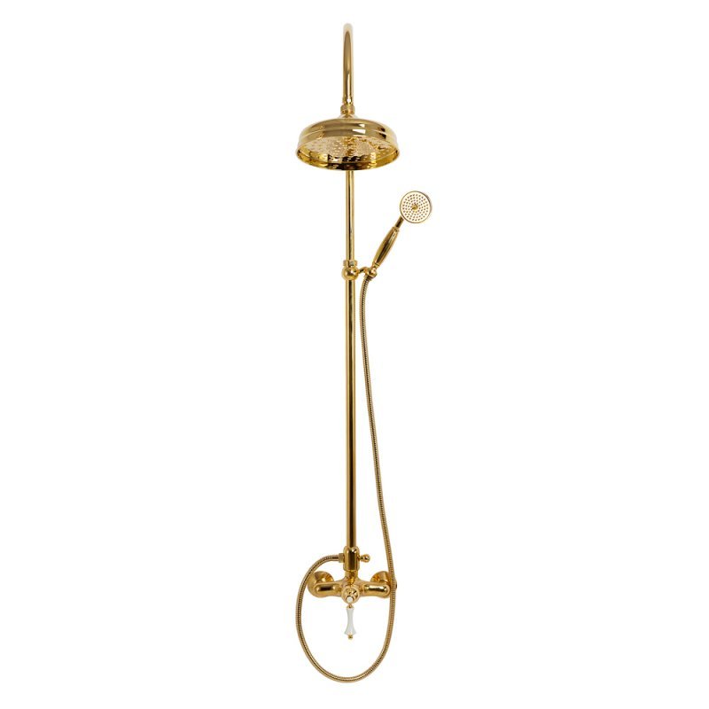 MARGOT-CD-02-M Душевая колонна со смесителем, верхним и ручным душем бронза, ручка бронза MARGOT-CD-02-M Душевая колонна со смесителем, верхним и ручным душем бронза, ручка бронза
