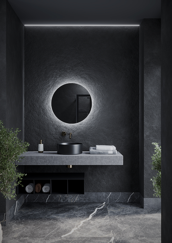 Зеркало для ванной комнаты  SANCOS Sfera D800  c  подсветкой , арт. SF800 Зеркало для ванной комнаты  SANCOS Sfera D800  c  подсветкой , арт. SF800