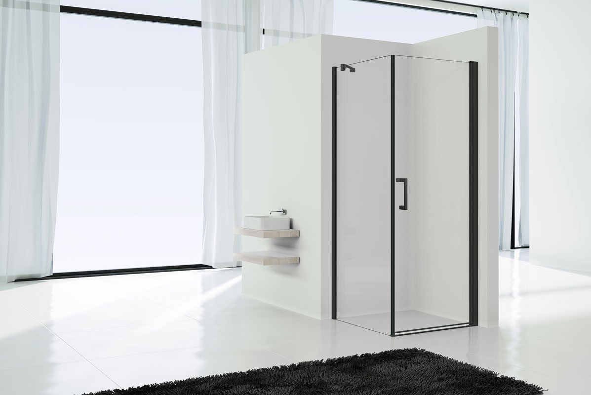 Душевой уголок Orta VSR-1O9090CLB, 900*900, черный, стекло прозрачное Душевой уголок Orta VSR-1O9090CLB, 900*900, черный, стекло прозрачное