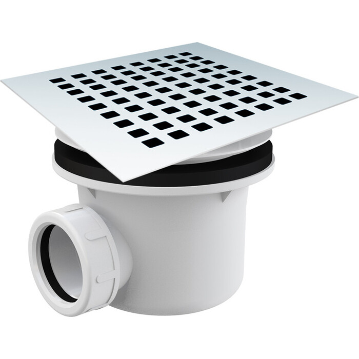Сифон с крышкой для поддонов из камня VST-2SR2W c гидрозатвором, белый Сифон с крышкой для поддонов из камня VST-2SR2W c гидрозатвором, белый