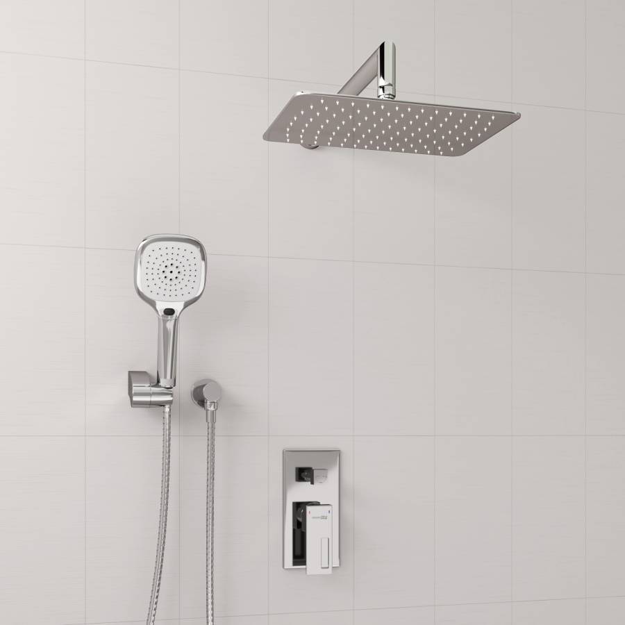 A16069 Встраиваемый комплект для душа с верхней душевой насадкой и лейкой Wasserkraft A16069 Встраиваемый комплект для душа с верхней душевой насадкой и лейкой Wasserkraft