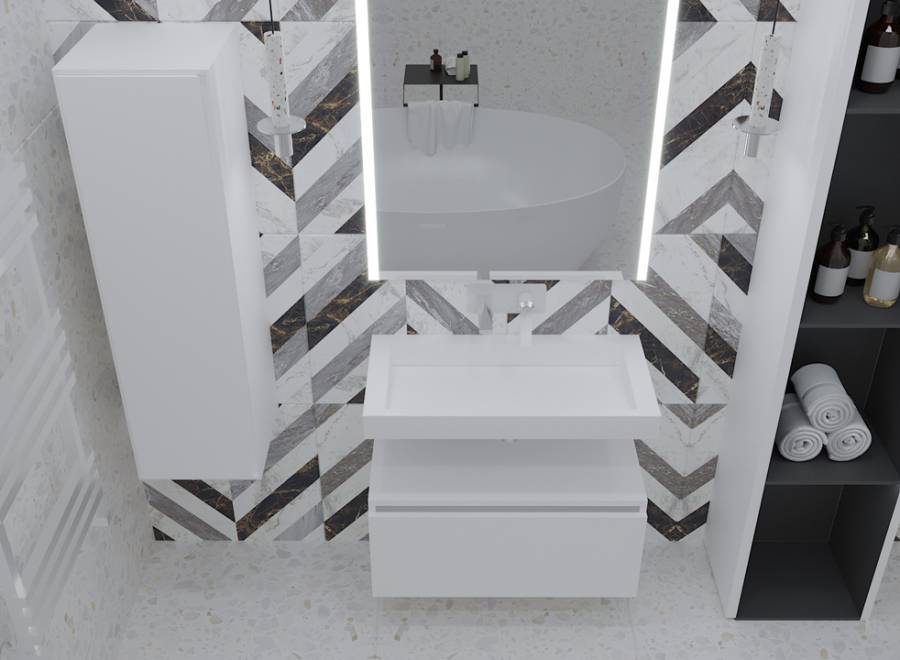 Ящик под столешницу 100см WHITE глянец VALLESSI UNO-S 897-100-W Boheme Ящик под столешницу 100см WHITE глянец VALLESSI UNO-S 897-100-W Boheme