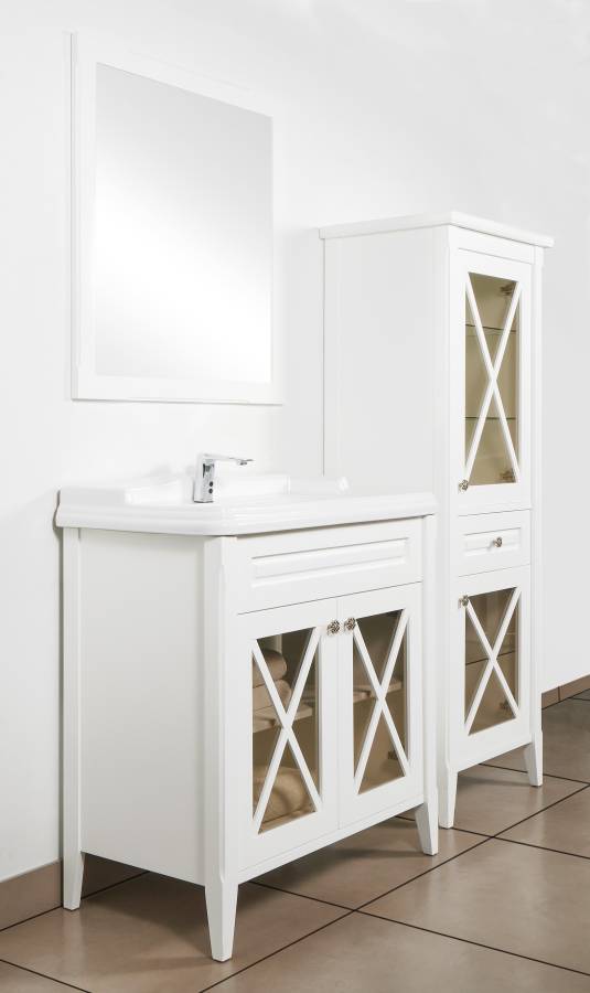 Тумба под раковину Creto Vetra 80, белая Тумба под раковину Creto Vetra 80, белая