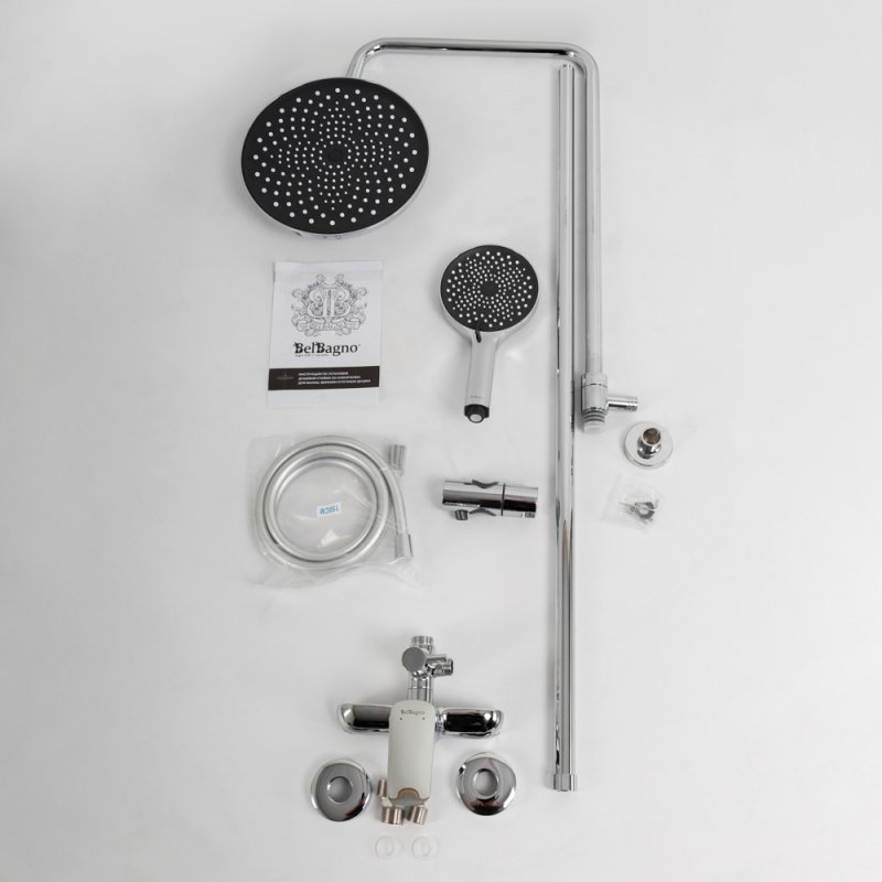 MARINO Душевая стойка со смесителем, хром MARINO-DOCM-CRM MARINO Душевая стойка со смесителем, хром MARINO-DOCM-CRM