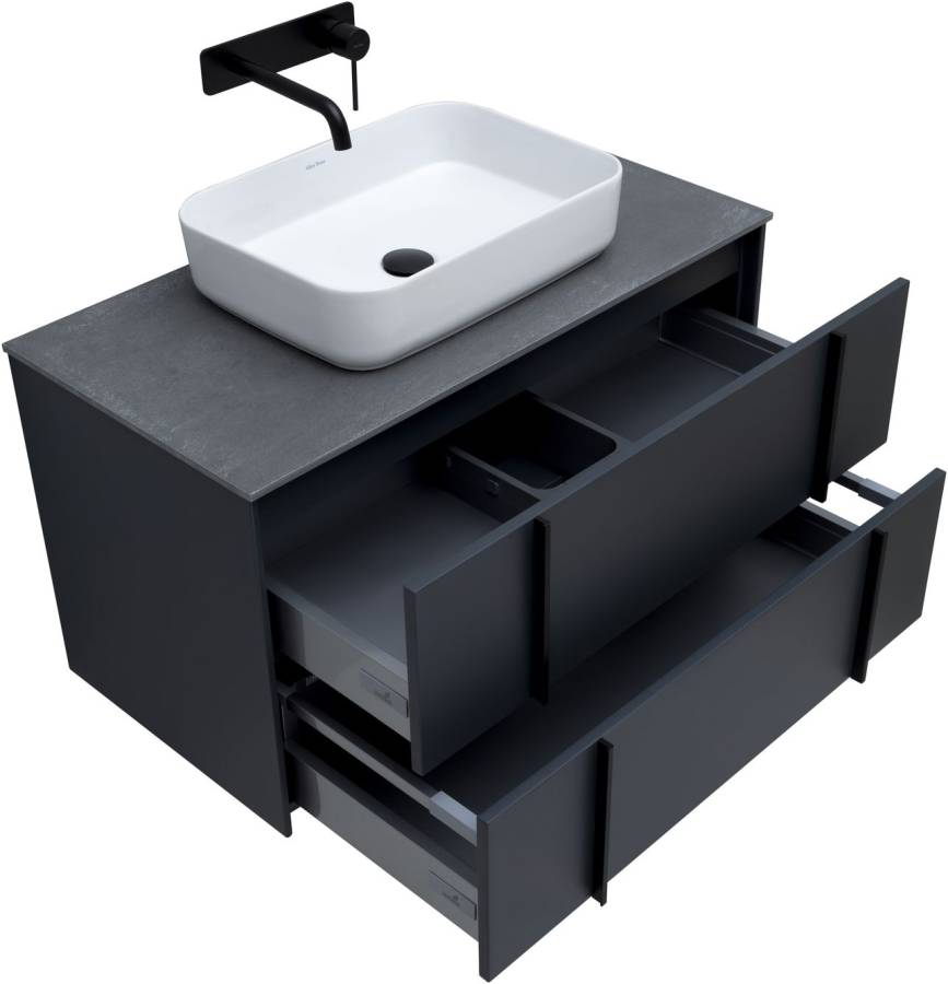 Тумба под раковину Allen Brau Reality 90 1.32006.AM антрацит матовый Тумба под раковину Allen Brau Reality 90 1.32006.AM антрацит матовый