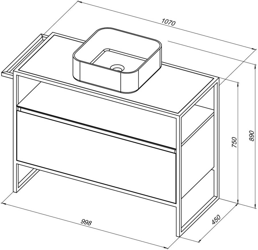 Тумба под раковину Allen Brau Priority 100 1.31003.WM белый матовый Тумба под раковину Allen Brau Priority 100 1.31003.WM белый матовый