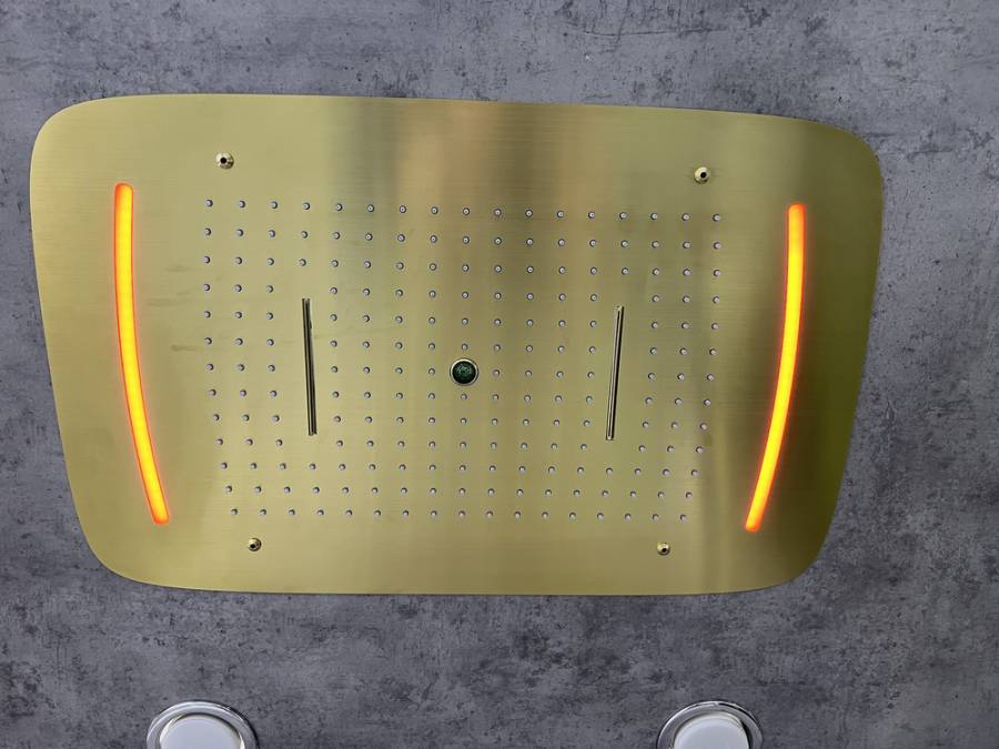 Душевая система Timo Saona SX-2319/17SM скрытого монтажа с термостатом, золото матовое Душевая система Timo Saona SX-2319/17SM скрытого монтажа с термостатом, золото матовое