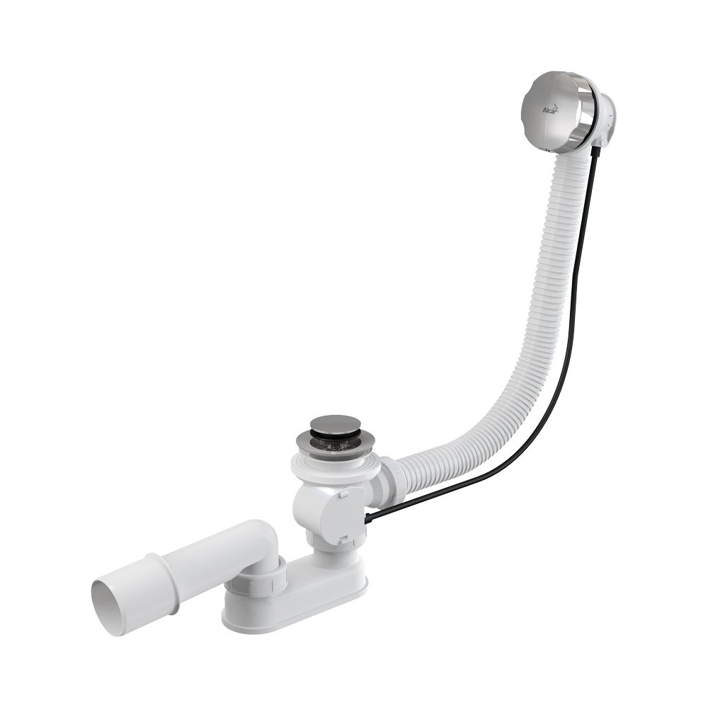 Сифон для ванны автомат комплект, металл Сифон для ванны автомат комплект, металл