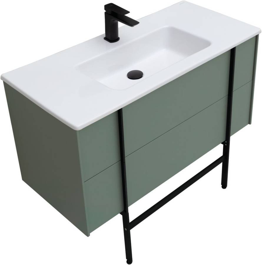 Тумба под раковину Allen Brau Reality 100 1.32007.CGM олива матовый Тумба под раковину Allen Brau Reality 100 1.32007.CGM олива матовый