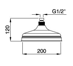 CZR-U-SP8-20-BIO Верхний душ, диаметр 20 см, исполнение белый матовый CZR-U-SP8-20-BIO Верхний душ, диаметр 20 см, исполнение белый матовый