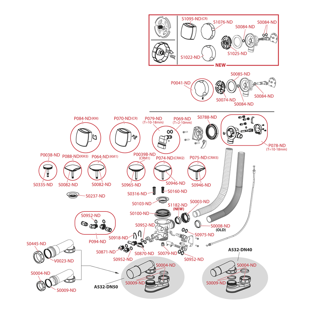 Сифон для гидромассажных ванн, хром Сифон для гидромассажных ванн, хром